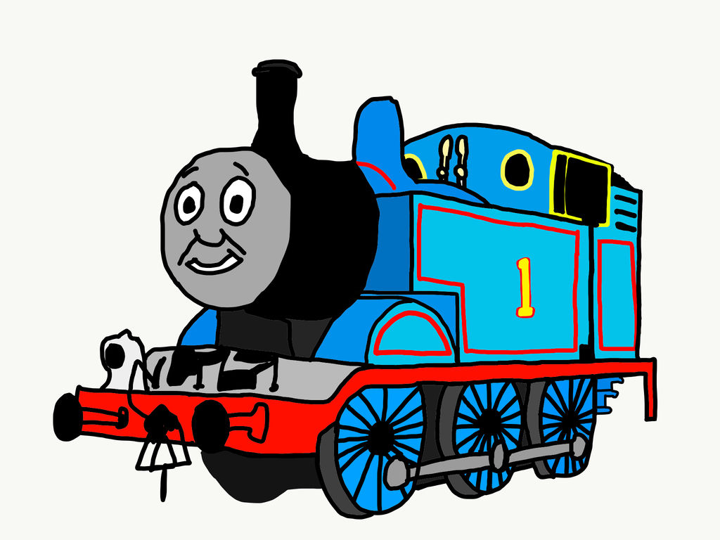 1024x768 My Drawing Of Thomas The Tank Engine