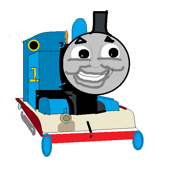 640x600 My Creepy Thomas Drawing