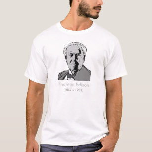 307x307 Thomas Edison T Shirts Shirt Designs Zazzle Uk