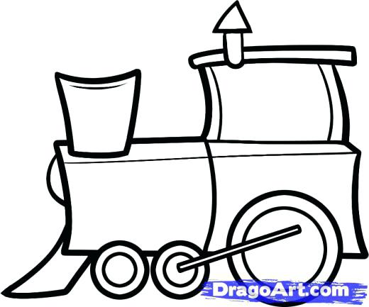 520x433 How To Draw A Train Learn How To Draw A Train For Kids Trains