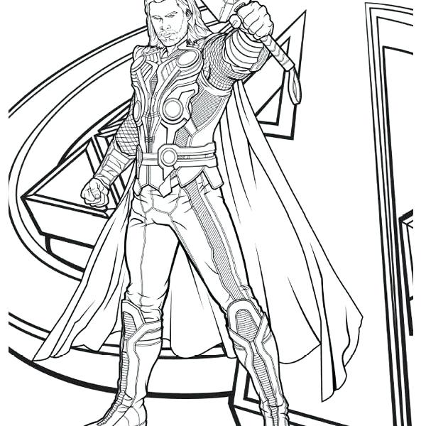 600x600 Download Avengers Coloring Pages Here Thor