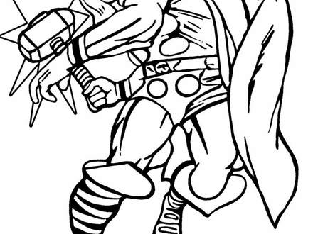 440x330 Free Thor Avengers Coloring Pages, Avengers Coloring Book Pages