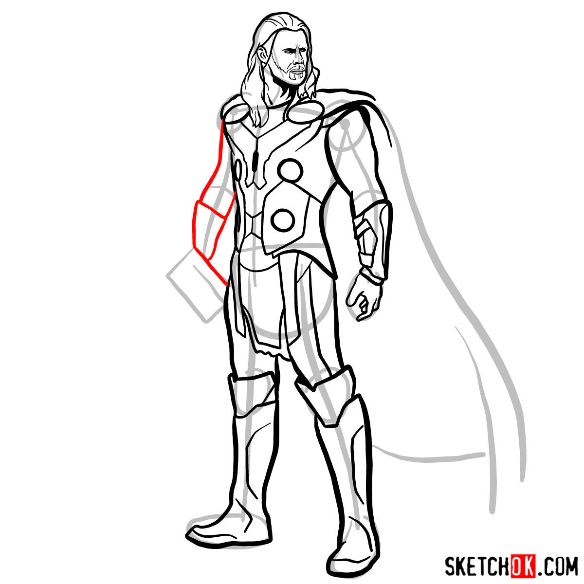 1200x1200 How To Draw Thor Odinson