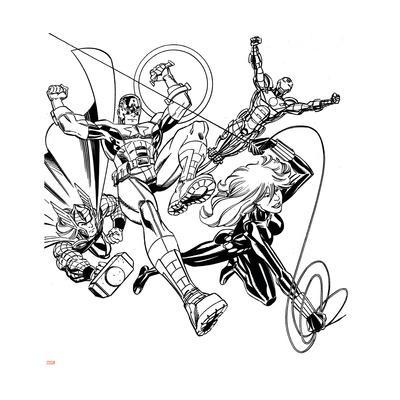 400x400 Avengers Assemble Inks Featuring Iron Man, Captain America, Thor