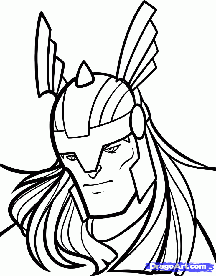 733x938 how to draw thor easy step art in thor drawing