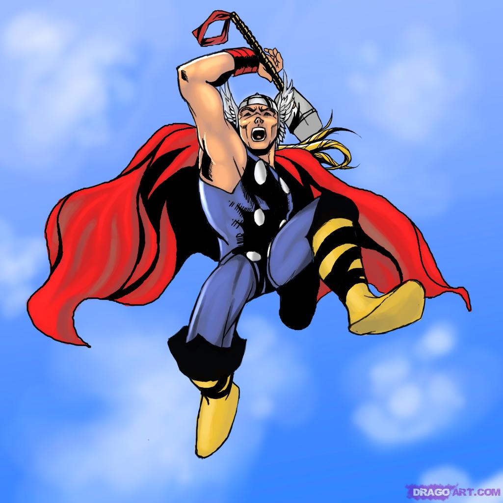 1025x1025 How To Draw Thor, Step