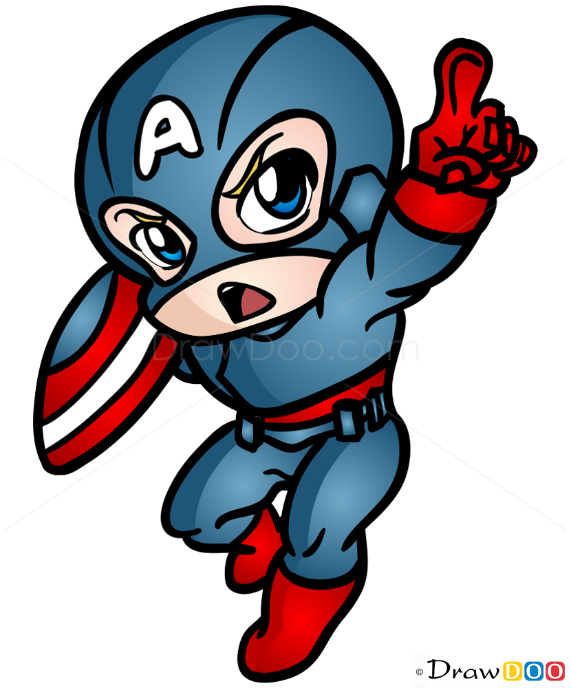 830x1000 How To Draw Captain America, Chibi Obnovleno May Avtorom
