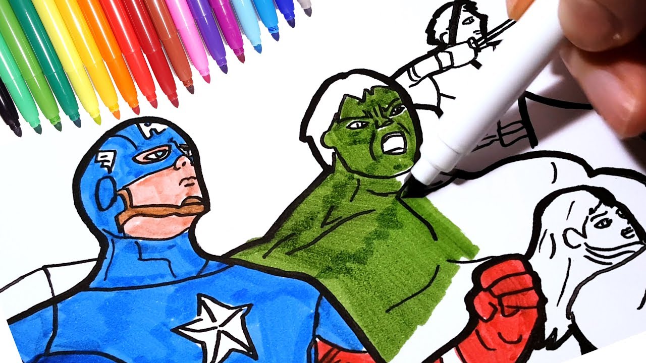 1280x720 The Avengers Coloring Pages How To Draw Marvel Superheroes Iron