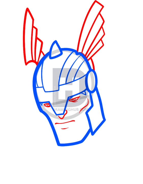 562x720 How To Draw Thor Easy, Step
