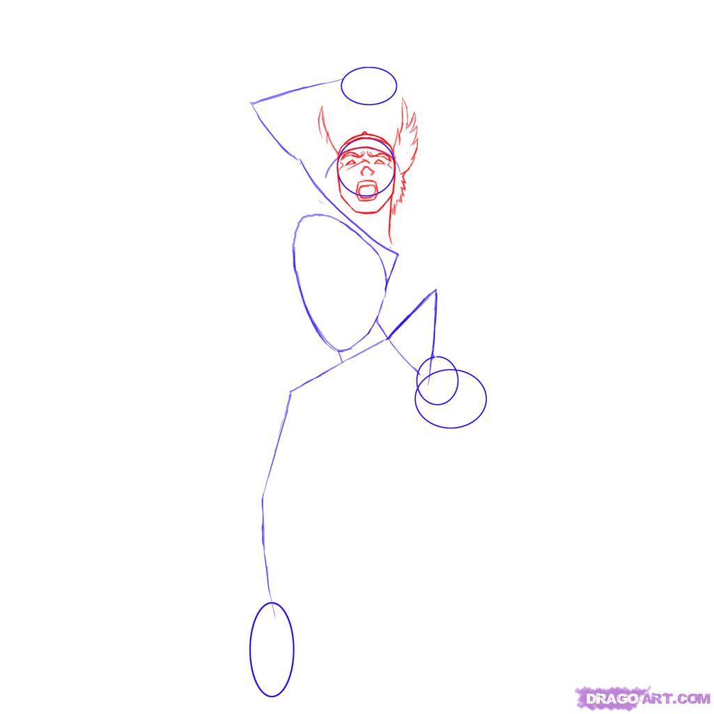 1025x1025 How To Draw Thor, Step