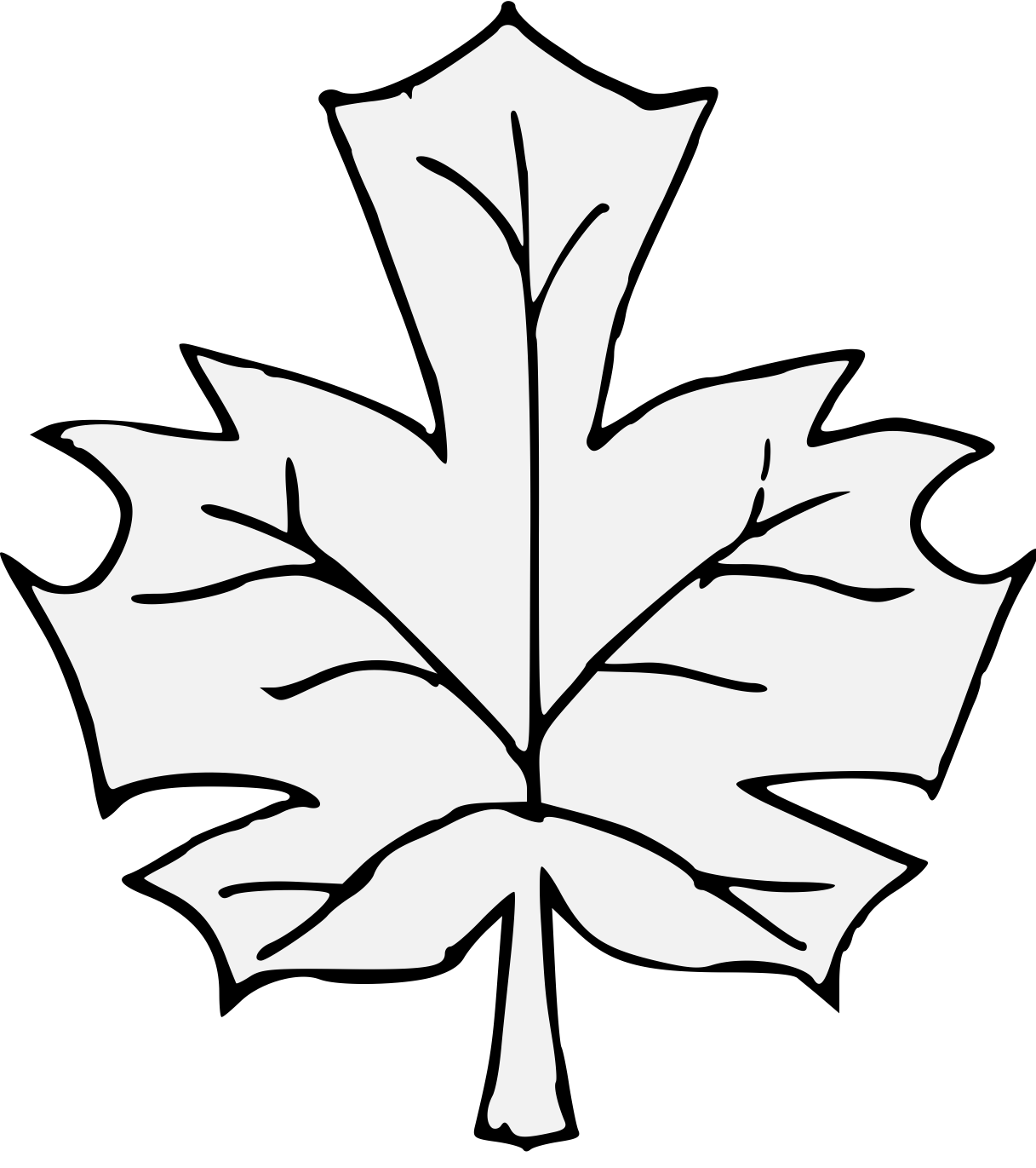 1217x1371 Thorn Vine Drawing