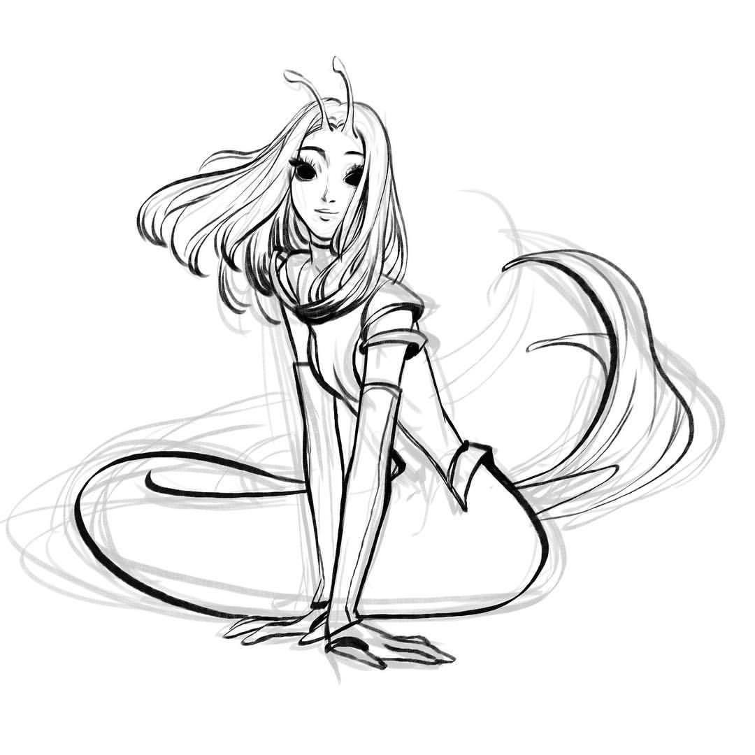 1080x1080 I Thought Pom Klementieffs Mermantis Drawing Idea Super Cute So I