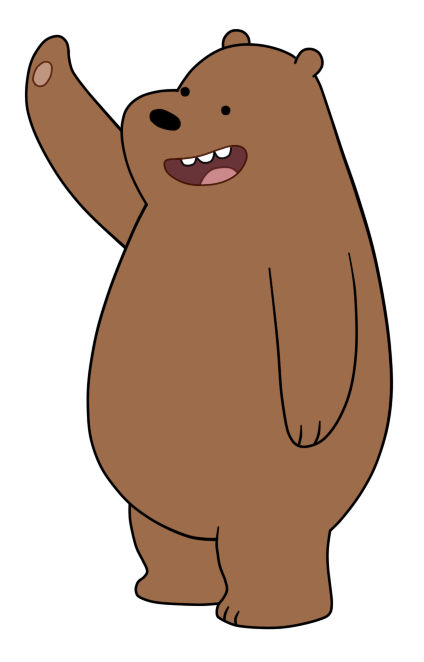 424x662 Grizzly Drawing We Bare Bears Transparent Png Clipart Free