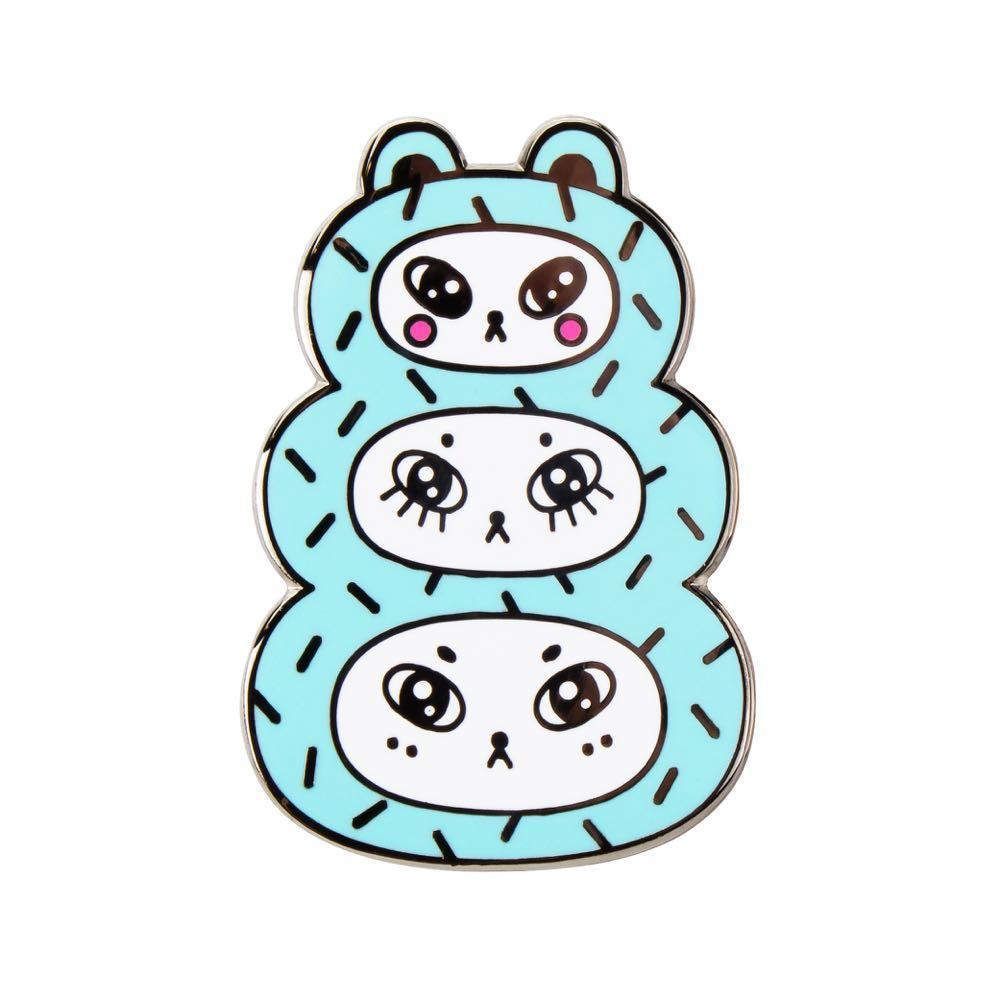 1000x1000 Three Bears Blue Enamel Pin