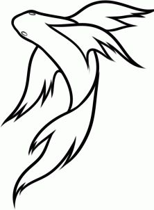 222x302 How To Draw A D Fish Step