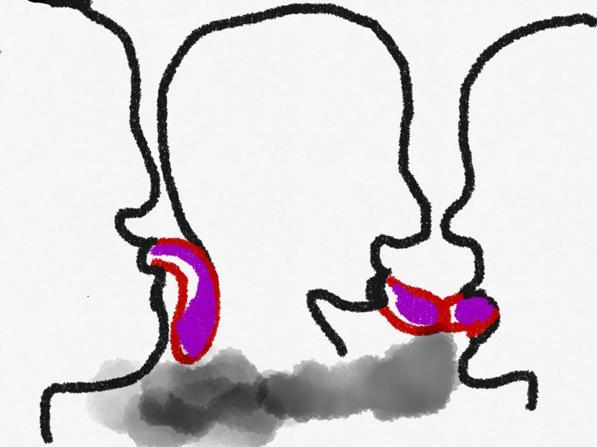 1920x1440 Three Some Drawing