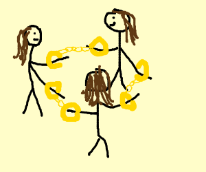 300x250 Three Girls Stuck Together