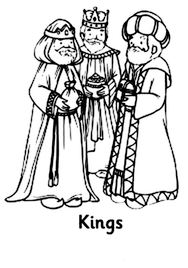 600x855 The Three Kings Men Coloring Pages Coloring Home, Wise Men