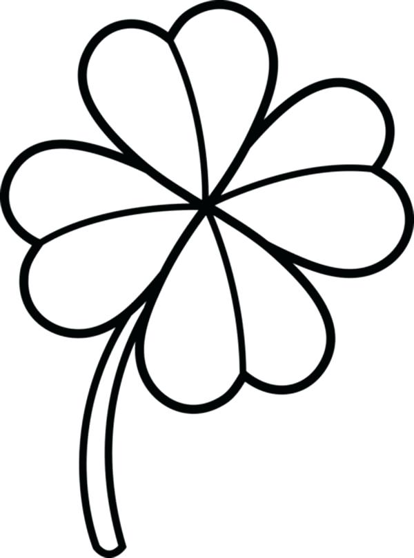 600x809 Clover Leaf Coloring