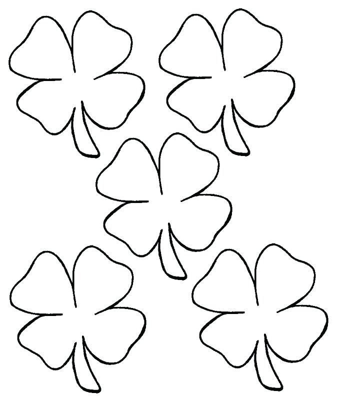 700x800 Four Leaf Clover Coloring