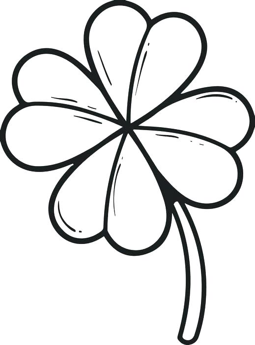519x700 Three Leaf Clover Template