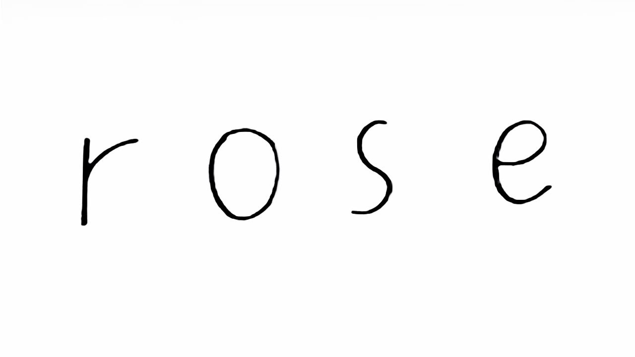 1280x720 How To Draw A Rose Using The Word Rose Very Easy Draw
