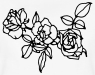 190x150 Flowertshirts Three Roses