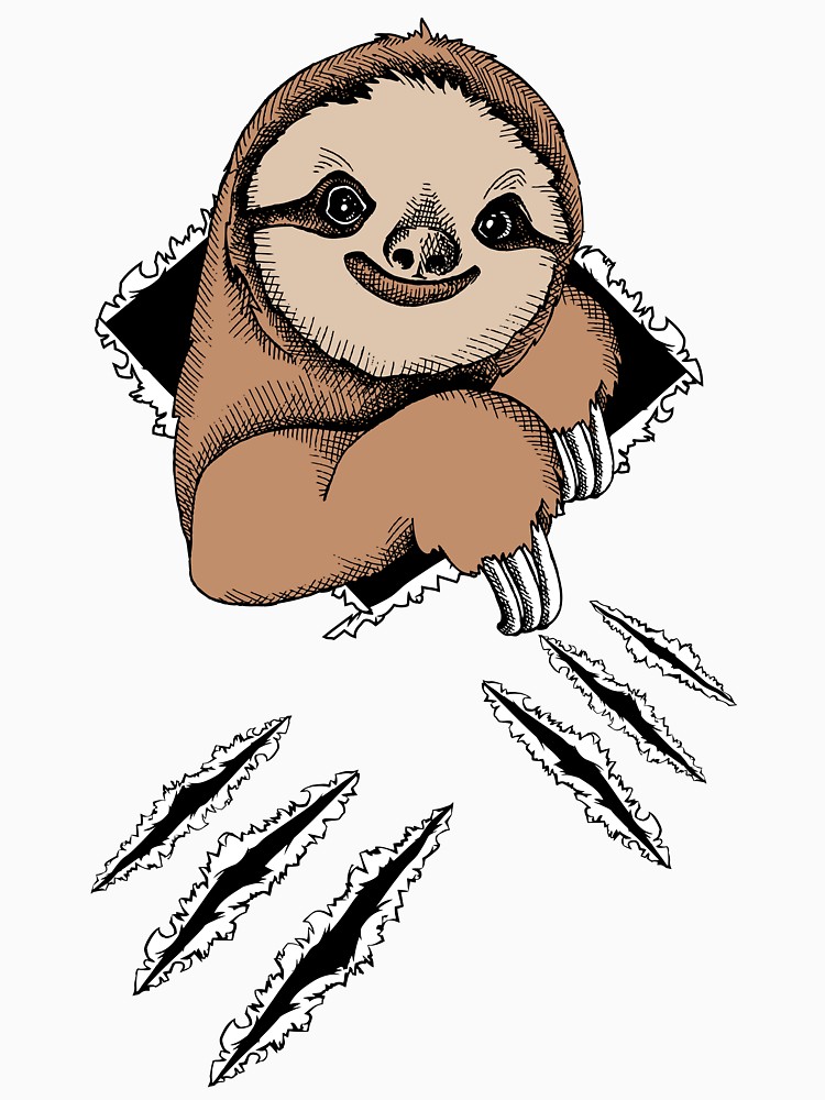 750x1000 Three Toed Sloth Ripper T Shirt