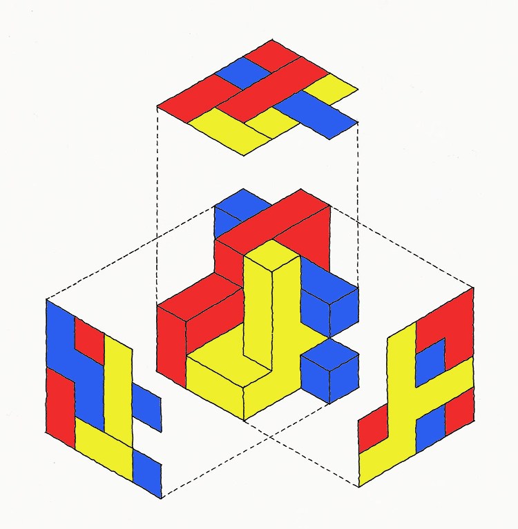 750x767 Orthographic Views The Three Principal Planes Of Projection