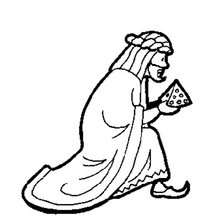 220x220 King Melchior Coloring Pages