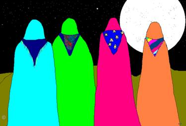 375x254 Three Wise Men Drawing