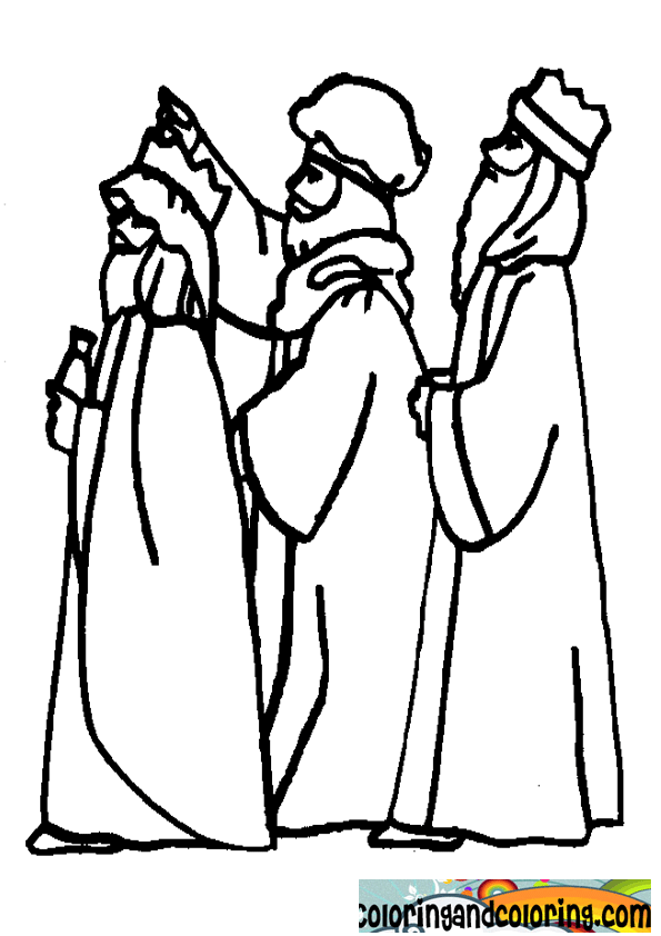 595x842 Drawings Of The Three Wisemen