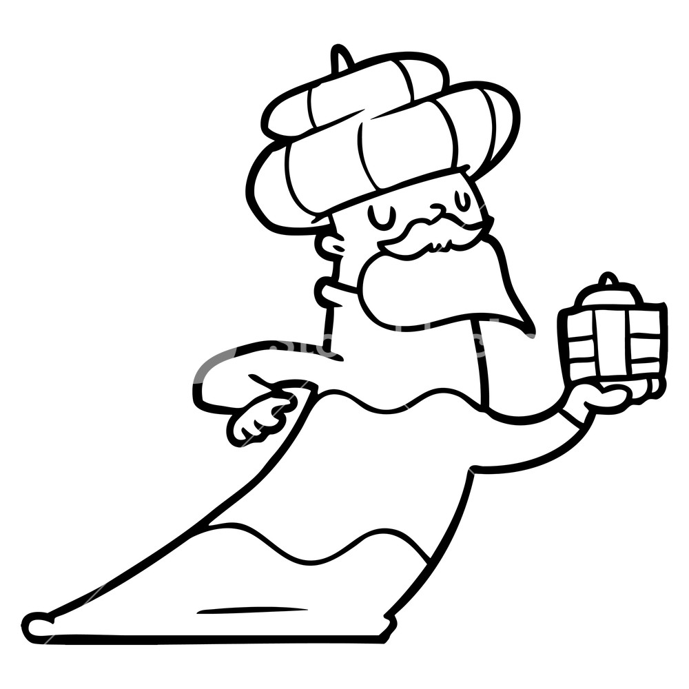 1000x1000 One Of Three Wise Men Cartoon Royalty Free Stock Image