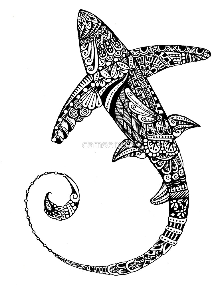750x1000 Thresher Shark Metal Print