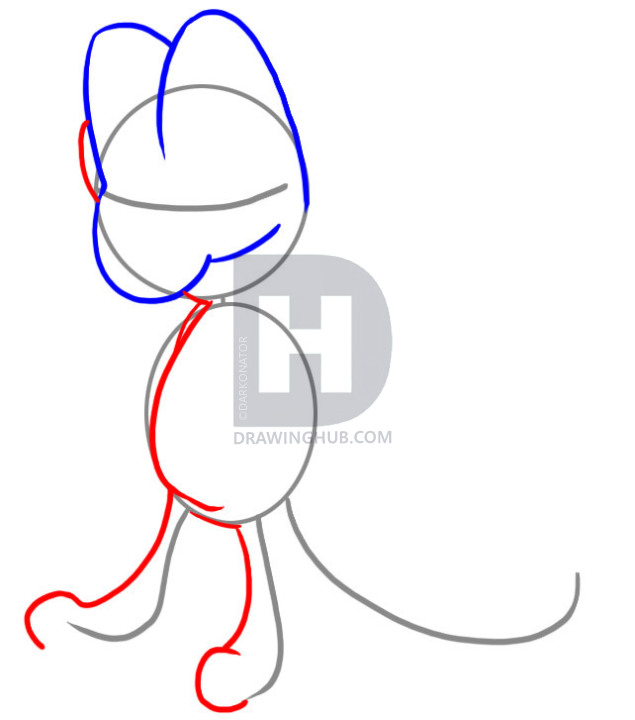 635x720 How To Draw Treecko, Step