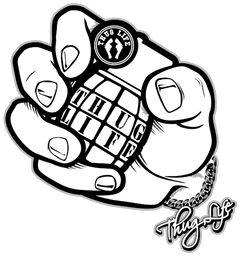 477x509 hd thug life fist png image background