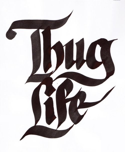 500x607 no aesthetic design and iilustration in thug life tattoo