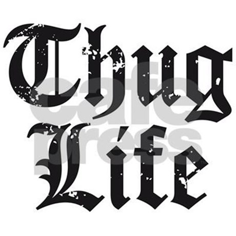 460x460 Thug Life Tile Coaster