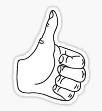 210x230 Thumbs Up Drawing Stickers Redbubble