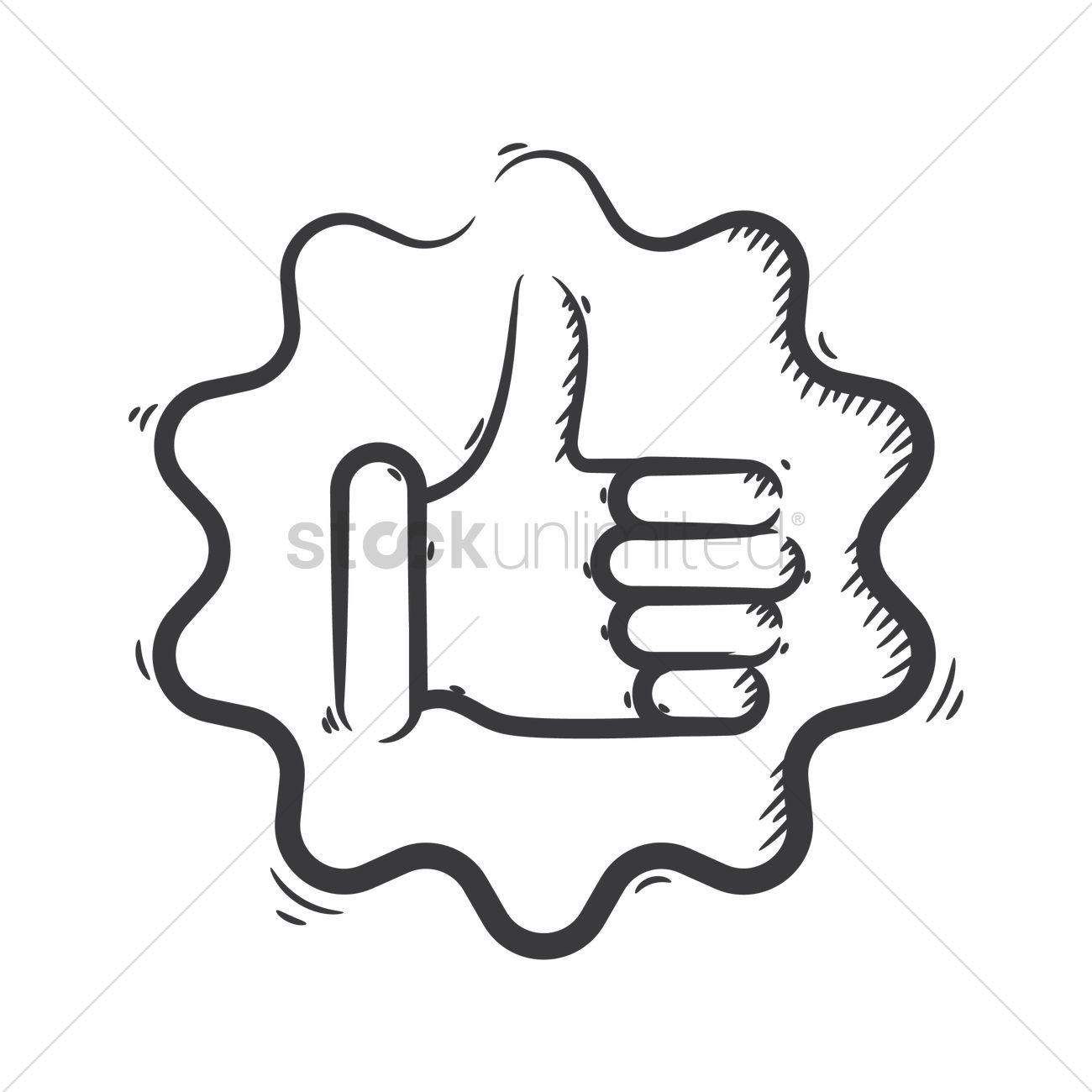 1300x1300 Thumbs Up Icon Vector Image
