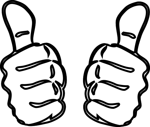 600x507 Two Thumbs Up Clip Art