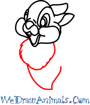 300x350 How To Draw Thumper From Bambi