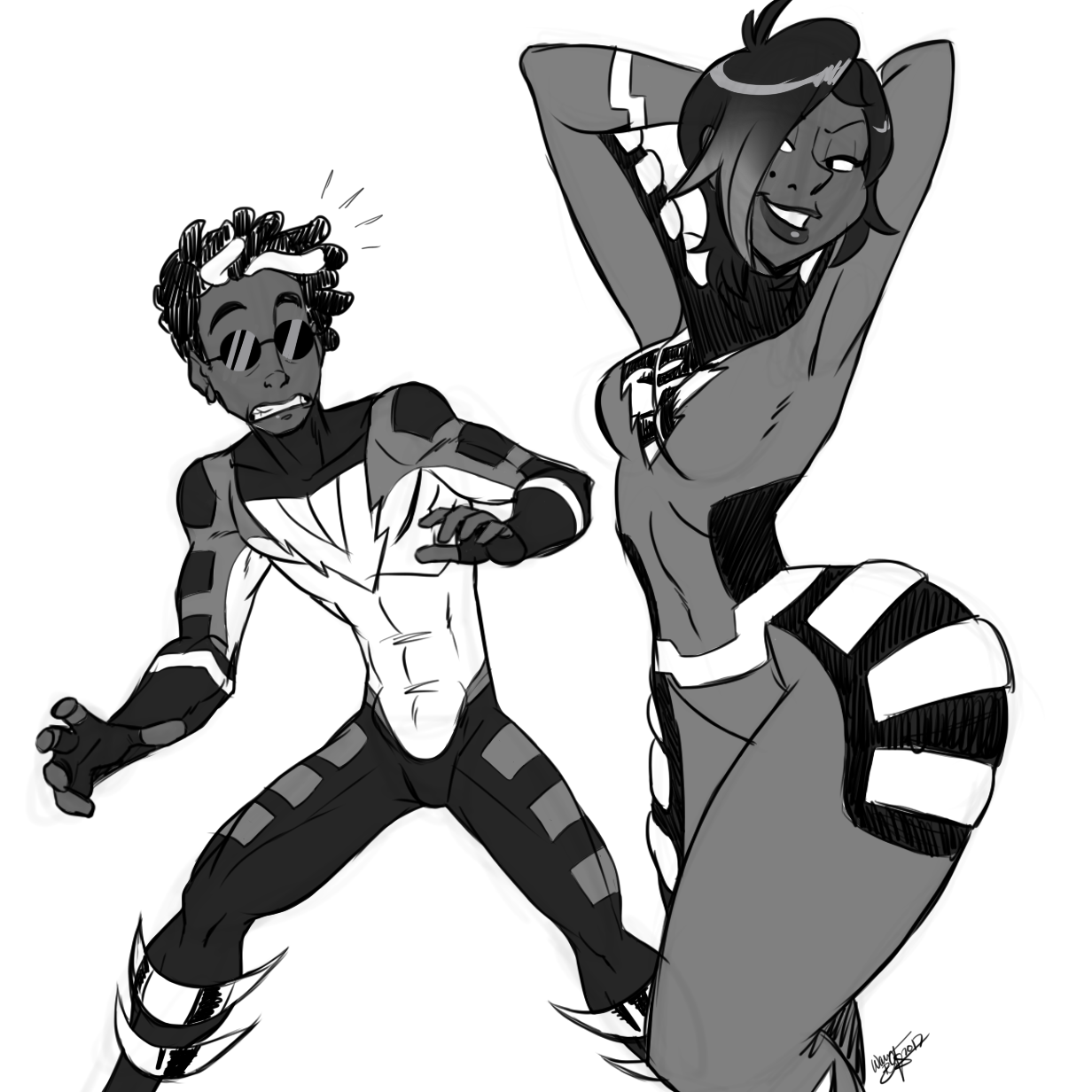 1232x1232 Lightning And Thunder Thighs