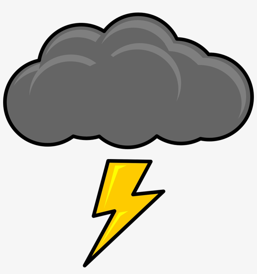 820x875 Thunder And Lightning Clipart