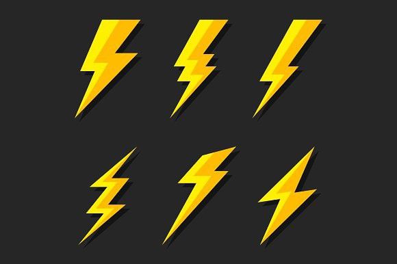 580x386 Thunder And Bolt Lighting Flash Icon