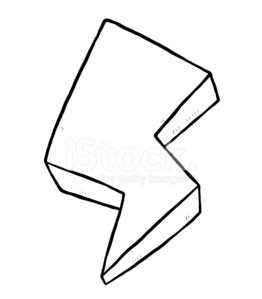 262x299 Thunderbolt Sign Stock Vectors