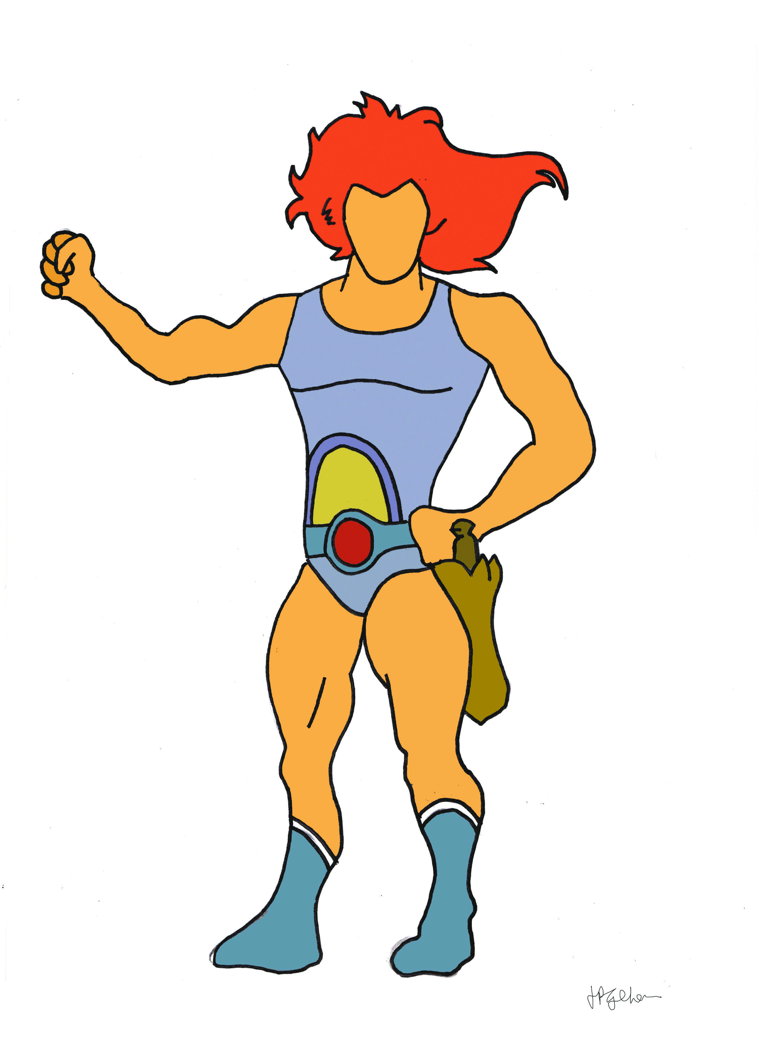 2480x3425 I Don't Need A Sword! Lion O Thundercats Drawing Simple