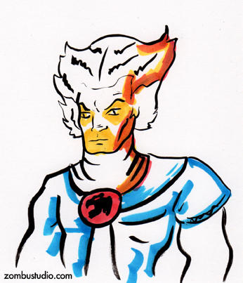 346x403 Daily Drawing Thundercats Zombustudio