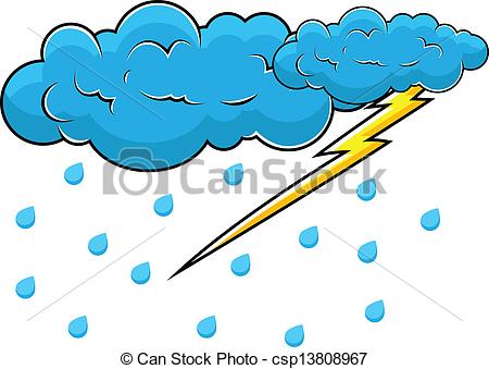 450x339 Drawing Of A Thunderstorm Clipart