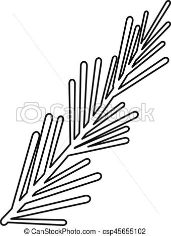 340x470 Thyme Plant Icon, Outline Style Thyme Plant Icon Outline